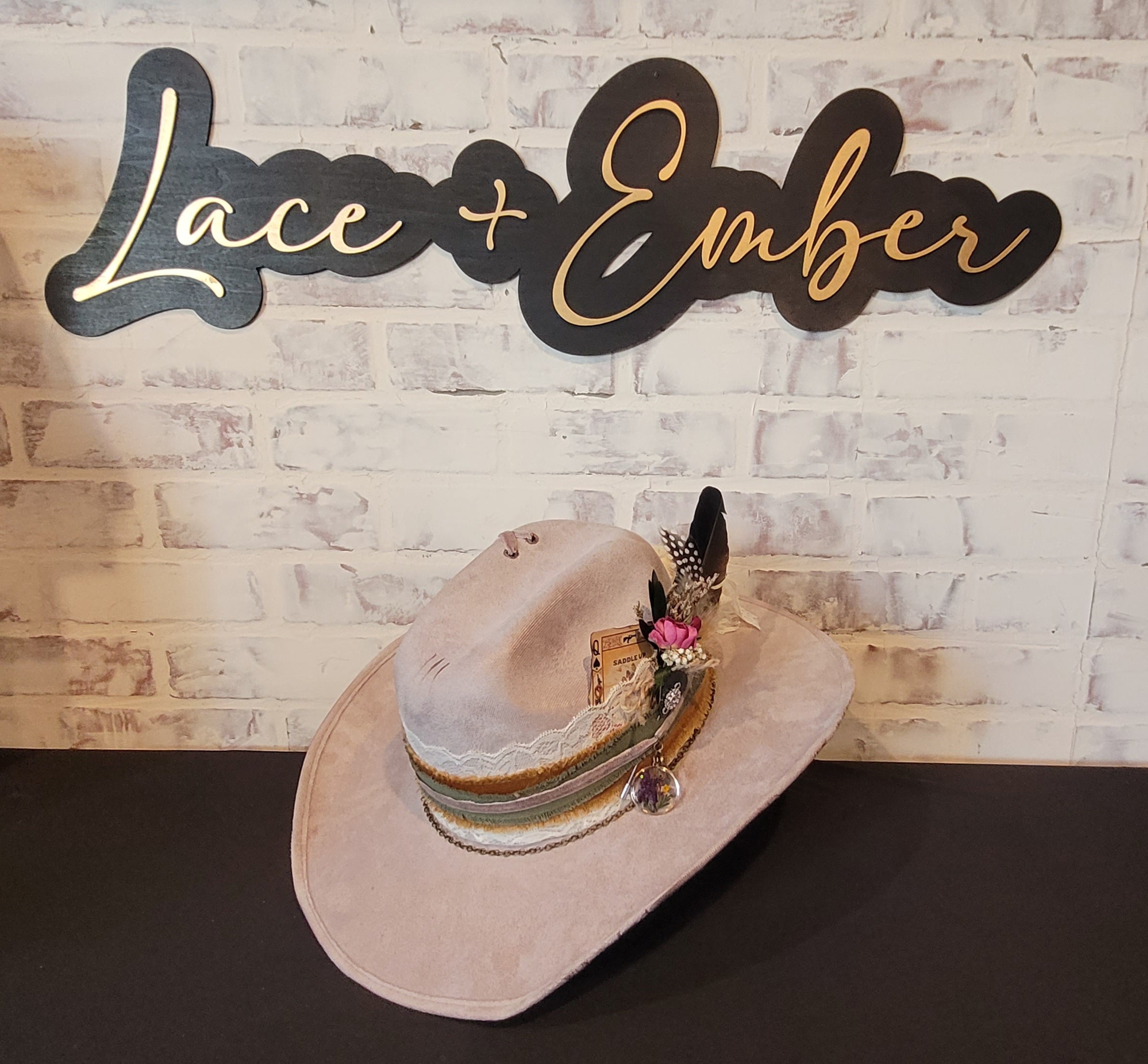 Feathered Elegance Cowboy Hat