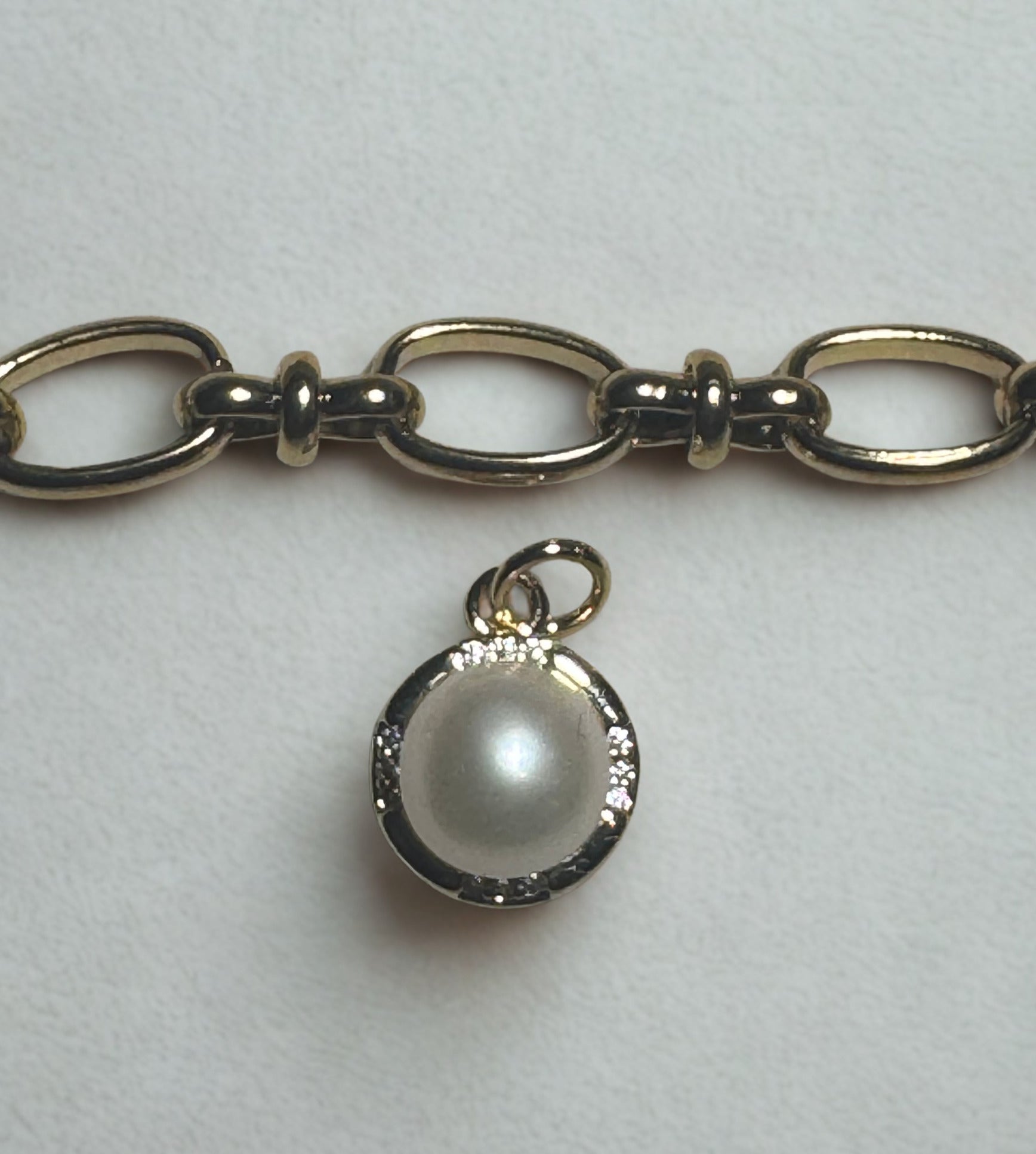 Glass Pearl Charm